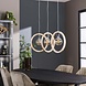 Industrial Ceiling Light Round Wood 3L Industrial Ceiling Light Round Wood 3L