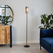 Industrial Floor Lamp Hugo Smoked Glass Industrial Floor Lamp Hugo Smoked Glass