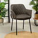 Industrial Dining Chair Club Anthracite Industrial Dining Chair Club Anthracite