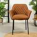 Industrial Dining Chair Club Cognac Industrial Dining Chair Club Cognac