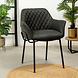 Industrial Dining Chair Club Black Industrial Dining Chair Club Black