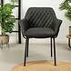 Industrial Dining Chair Club Black Industrial Dining Chair Club Black