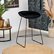 Velvet Bar Stool Oslo Black 66CM Velvet Bar Stool Oslo Black 66CM