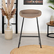 Velvet Bar Stool Oslo Taupe 66CM Velvet Bar Stool Oslo Taupe 66CM
