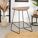 Velvet Bar Stool Oslo Taupe 66CM Velvet Bar Stool Oslo Taupe 66CM