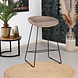 Velvet Bar Stool Oslo Taupe 66CM Velvet Bar Stool Oslo Taupe 66CM