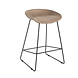 Velvet Bar Stool Oslo Taupe 66CM Velvet Bar Stool Oslo Taupe 66CM