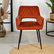 Velvet dining chair Mika Copper with arm Velvet dining chair Mika Copper with arm