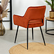 Velvet dining chair Mika Copper with arm Velvet dining chair Mika Copper with arm