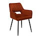 Velvet dining chair Mika Copper with arm Velvet dining chair Mika Copper with arm