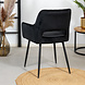 Velvet dining chair Mika Black with arm Velvet dining chair Mika Black with arm
