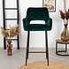 Velvet Bar Stool Mika Green Velvet Bar Stool Mika Green