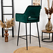 Velvet Bar Stool Mika Green Velvet Bar Stool Mika Green