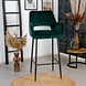 Velvet Bar Stool Mika Green Velvet Bar Stool Mika Green