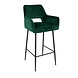 Velvet Bar Stool Mika Green Velvet Bar Stool Mika Green