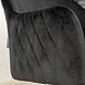 Velvet dining chair Nelly Black with arm Velvet dining chair Nelly Black with arm