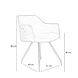 Velvet dining chair Nelly Black with arm Velvet dining chair Nelly Black with arm
