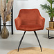 Velvet dining chair Nelly Copper with arm Velvet dining chair Nelly Copper with arm