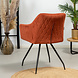 Velvet dining chair Nelly Copper with arm Velvet dining chair Nelly Copper with arm