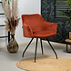 Velvet dining chair Nelly Copper with arm Velvet dining chair Nelly Copper with arm