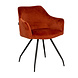 Velvet dining chair Nelly Copper with arm Velvet dining chair Nelly Copper with arm