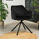 Velvet dining chair Furtado Black rotatable seat Velvet dining chair Furtado Black rotatable seat