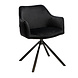 Velvet dining chair Furtado Black rotatable seat Velvet dining chair Furtado Black rotatable seat