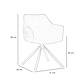 Velvet dining chair Furtado Taupe rotatable seat Velvet dining chair Furtado Taupe rotatable seat