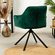Velvet dining chair Furtado Green rotatable seat Velvet dining chair Furtado Green rotatable seat