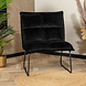 Velvet Armchair Malaga Black Velvet Armchair Malaga Black