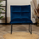 Velvet Armchair Malaga Blue Velvet Armchair Malaga Blue