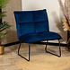 Velvet Armchair Malaga Blue Velvet Armchair Malaga Blue
