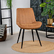 Industrial Dining Chair Brooke Cognac Industrial Dining Chair Brooke Cognac