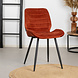 Velvet Dining Chair Toby Copper Velvet Dining Chair Toby Copper