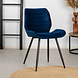 Velvet Dining Chair Toby Blue Velvet Dining Chair Toby Blue