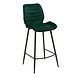 Velvet Bar Stool Toby Green Velvet Bar Stool Toby Green