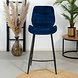 Velvet Bar Stool Toby Blue Velvet Bar Stool Toby Blue