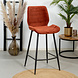 Velvet Bar Stool Toby Copper Velvet Bar Stool Toby Copper