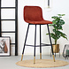 Velvet Bar Stool Mikky Copper Velvet Bar Stool Mikky Copper