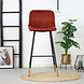 Velvet Bar Stool Mikky Copper Velvet Bar Stool Mikky Copper