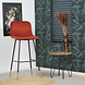 Velvet Bar Stool Mikky Copper Velvet Bar Stool Mikky Copper