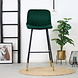 Velvet Bar Stool Mikky Green Velvet Bar Stool Mikky Green