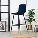 Velvet Bar Stool Mikky Blue Velvet Bar Stool Mikky Blue