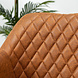 Industrial dining chair Levi Cognac eco-leather (wheels) Industrial dining chair Levi Cognac eco-leather (wheels)