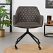 Industrial dining chair Levi Anthracite eco-leather (wheels) Industrial dining chair Levi Anthracite eco-leather (wheels)