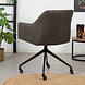 Industrial dining chair Levi Anthracite eco-leather (wheels) Industrial dining chair Levi Anthracite eco-leather (wheels)