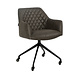 Industrial dining chair Levi Anthracite eco-leather (wheels) Industrial dining chair Levi Anthracite eco-leather (wheels)