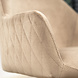 Industrial dining chair Quinn velvet Taupe (wheels) Industrial dining chair Quinn velvet Taupe (wheels)