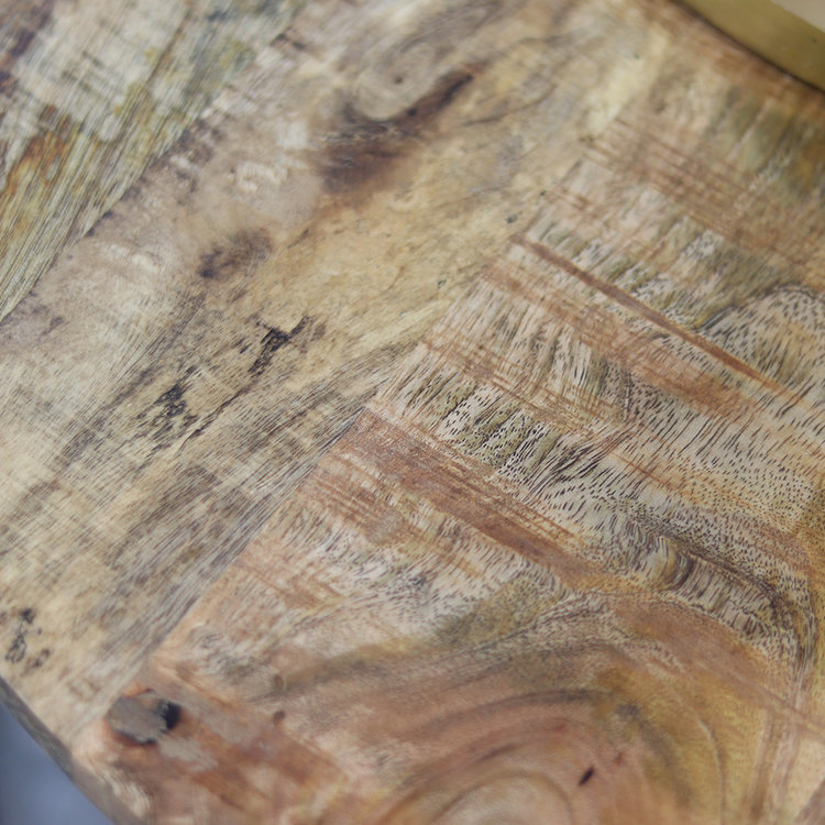 Industrial coffee table Jessie mango wood set of 2 Furnwise