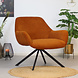 Modern Armchair Emily Corduroy Cognac Modern Armchair Emily Corduroy Cognac